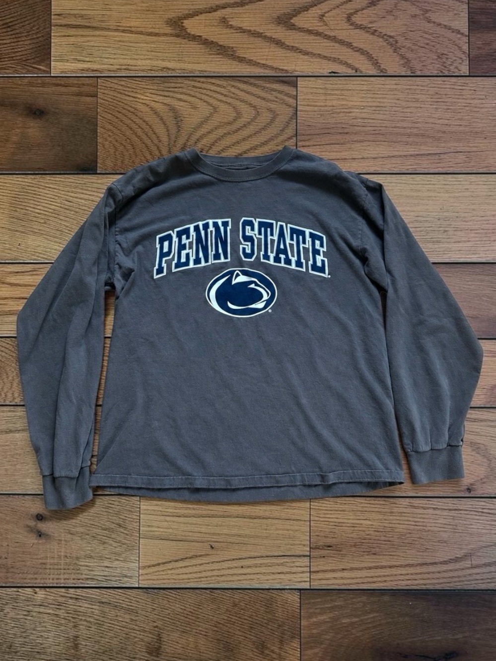 Fanatics Penn State Nittany Lions Gray Long Sleeve T-Shirt Unisex Large
